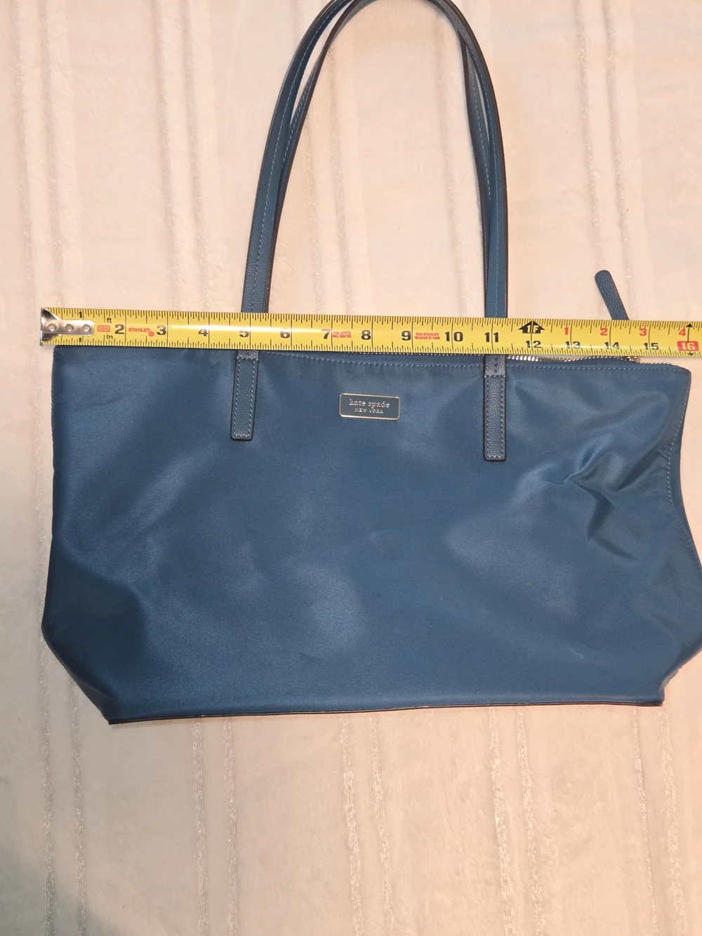 kate spade Teal Shoulder Tote - Vinyl